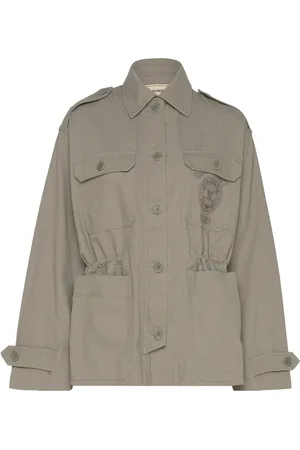 Zadig & Voltaire Kemi Canvas Outerwear Jackets Light-summer Jacket Green