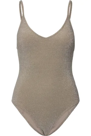 Second Female Glint Swimsuit Badedragt Badetøj Silver
