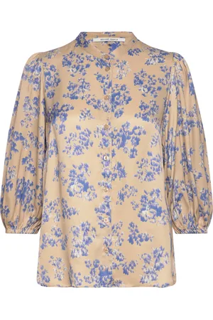 Second Female Riss Shirt Tops Shirts Long-sleeved Beige