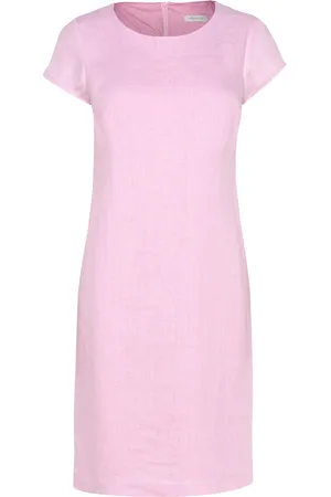 Newhouse Klara Linen Dress Kort Kjole Pink
