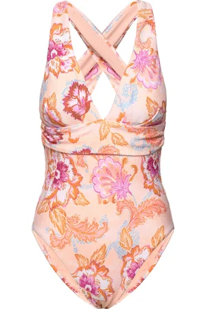 Seafolly Spring Festival Cross Back Piece Badedragt Badetøj Pink
