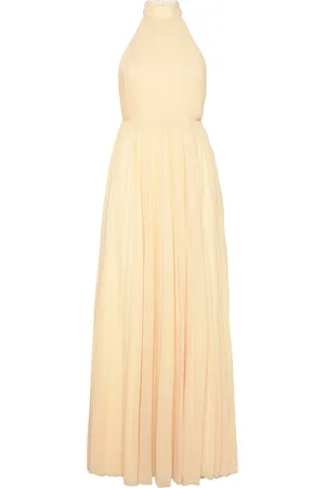 BUBBLEROOM Fionne Pleated Gown Maxikjole Festkjole Yellow