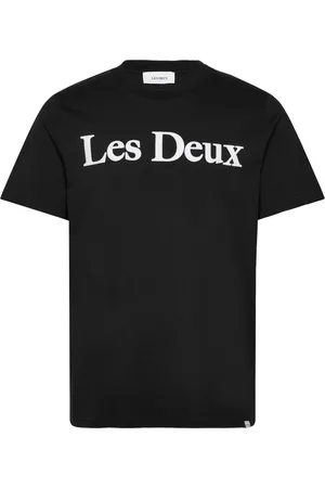 Les Deux Charles T-Shirt Tops T-Kortærmet Skjorte Black