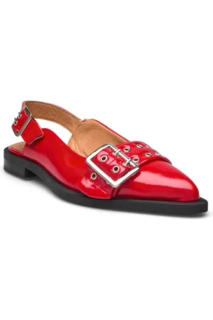 Pavement Saso Slingback Shoes Slingbacks Flat Slingbacks Red
