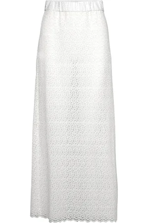 Stylein Paulina Skirt Lang Nederdel White