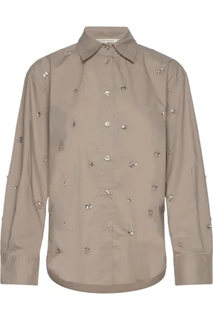 Second Female Calli Classic Shirt Tops Shirts Long-sleeved Brown