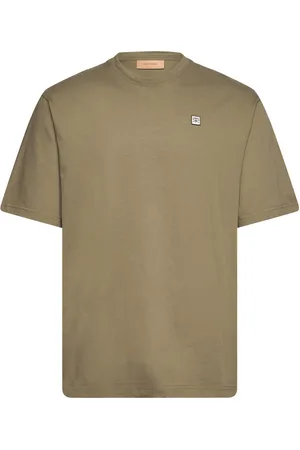 Rue de Tokyo Thomas Embroidery Patch Cotton Jersey Tops T-Kortærmet Skjorte Green