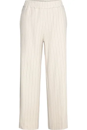 Fiveunits Louisefv Ankle Bottoms Trousers Straight Leg Beige