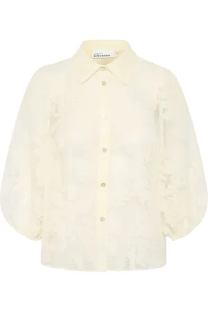 Karen by Simonsen Nigellakb Blouse Tops Blouses Long-sleeved Cream