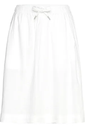 INWEAR Ellieiw Short Skirt Knælang Nederdel White