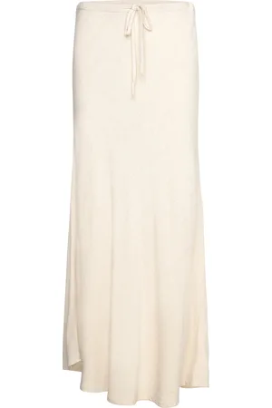 A-View Lerke Maxi Skirt Lang Nederdel Cream