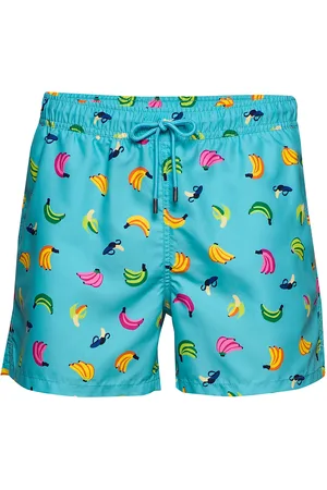 Happy Socks Banana Swim Shorts Badeshorts Blue