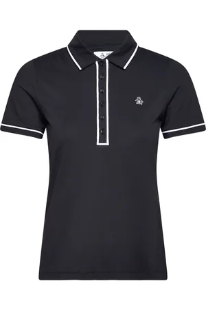Original Penguin Short Sleeve Veronica Polo Tops T-shirts & Tops Polos Black