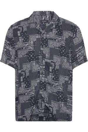 Matinique Maklampo Tops Shirts Short-sleeved Navy