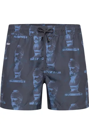 Nikben Nb Bar Swimtrunks Grey Designers Shorts Blue