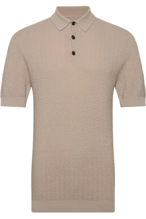 Matinique Mapolo Bb Knit Heritage Tops Knitwear Short Sleeve Knitted Polos Beige