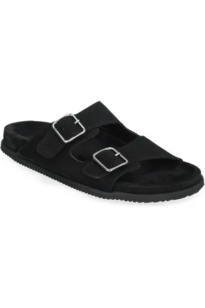 GARMENT PROJECT Blake Sandal - Black Suede Shoes Summer Shoes Sandals Black