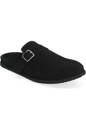 GARMENT PROJECT Blake Clog - Black Suede Shoes Mules & Clogs Black