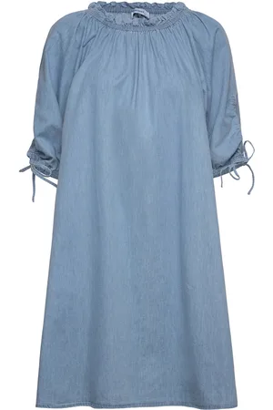 Minus Msfelicia Short Dress Kort Kjole Blue