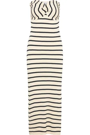 BUBBLEROOM Lane Bustier Dress Knælang Kjole Beige