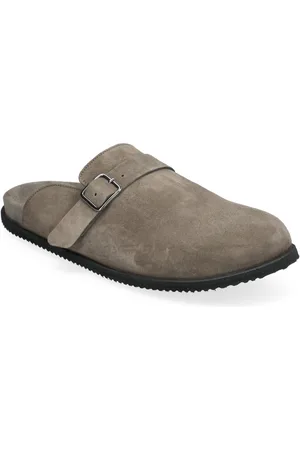 GARMENT PROJECT Blake Clog - Earth Suede Shoes Mules & Clogs Beige