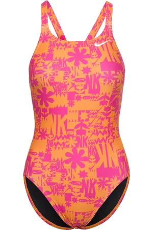 Nike Nike Fast Back Piece Hydrastrong Multi Print Badedragt Badetøj Multi/patterned