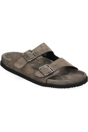GARMENT PROJECT Blake Sandal - Earth Suede Shoes Summer Shoes Sandals Green