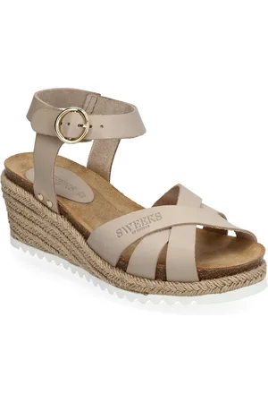 Sweeks Selma Sko Med Kilehæl Beige