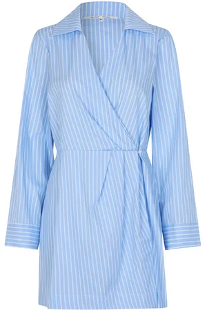 Second Female Amale Dress Kort Kjole Blue