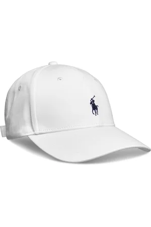 Ralph Lauren Signature Pony Twill Sports Cap Accessories Headwear Caps White