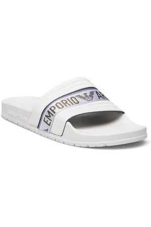 Emporio Armani Slipper Pu+Nastro Lo Shoes Summer Shoes Sandals Pool Sliders White