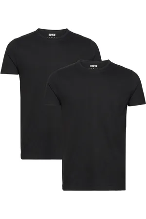 Edwin Double Pack T-Shirt - White Designers T-Kortærmet Skjorte Black