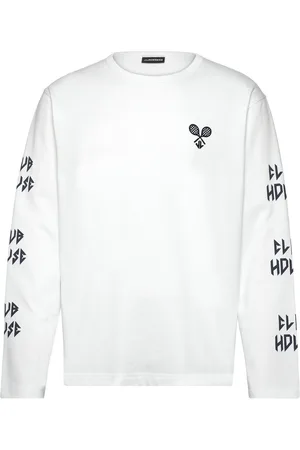 J Lindeberg Camilo Ls Graphic T-Shirt Designers T-Langærmet Skjorte White
