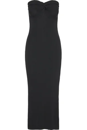 BUBBLEROOM Lane Bustier Dress Knælang Kjole Black