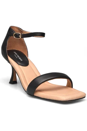 Shoe The Bear Leah Ankle Strap Sandal Med Hæl Black