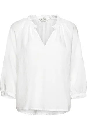 Part Two Elodypw Bl Tops Blouses Long-sleeved White