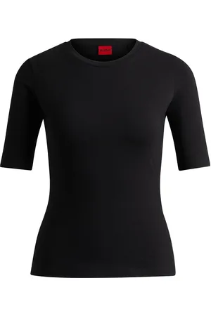 HUGO BOSS Darnelia Tops T-shirts & Tops Short-sleeved Black