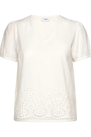 Saint Tropez Eamajasz Blouse Tops Blouses Short-sleeved