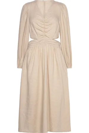 Norr Esma Maxi Dress Maxikjole Festkjole Beige