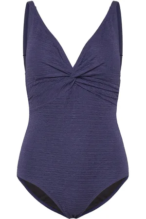 Missya Nura Swimsuit Jacquard Badedragt Badetøj Blue