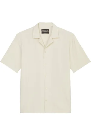 Marc O’ Polo Shirts/Blouses Short Sleeve Tops Shirts Short-sleeved Cream