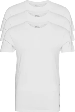 Ralph Lauren Slim Crewneck 3-Pack Tops T-Kortærmet Skjorte White