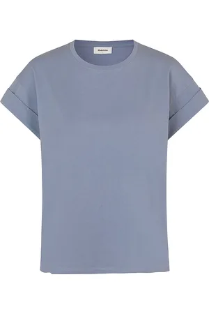 Modstrom Brazilmd Short T-Shirt Tops T-shirts & Tops Short-sleeved Blue