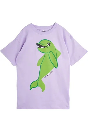 Mini Rodini Dolphin Sp Ss Dress Tops T-Kortærmet Skjorte Purple