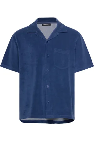 J Lindeberg Ted Terry Resort Shirt Tops Shirts Short-sleeved Blue