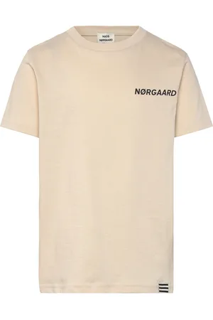 Mads Norgaard Printed Tee Thorlino Tee Tops T-Kortærmet Skjorte Beige