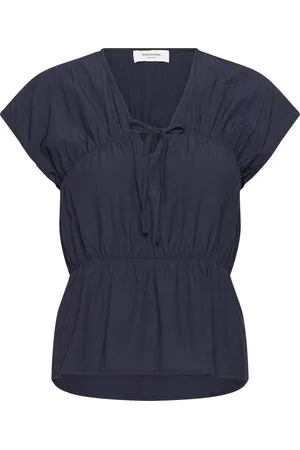 Rosemunde Blouse Tops Blouses Short-sleeved Navy