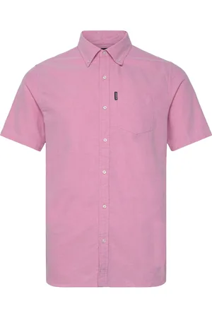 Superdry Vintage Oxford S/S Shirt Tops Shirts Short-sleeved Pink