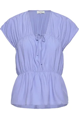 Rosemunde Blouse Tops Blouses Short-sleeved Blue