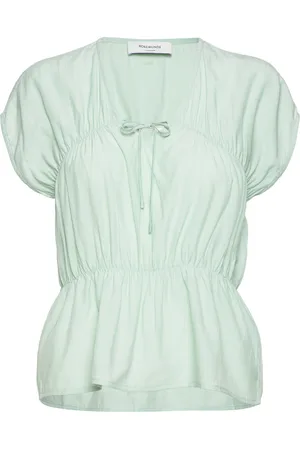Rosemunde Blouse Tops Blouses Short-sleeved Green